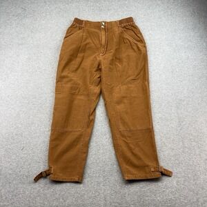Pilcro Wide-Leg Rust Burnt Orange Pants Large Tall Long Womens Urban Outfitters